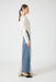 REVERY HIGH SPLIT LONG SLEEVE DRESS | CREAM - THIRD FORM