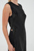 REVERY HIGH SPLIT TANK DRESS | BLACK - THIRD FORM