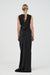 REVERY HIGH SPLIT TANK DRESS | BLACK - THIRD FORM