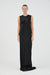 REVERY HIGH SPLIT TANK DRESS | BLACK - THIRD FORM