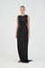 REVERY HIGH SPLIT TANK DRESS | BLACK - THIRD FORM