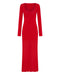 REWIND KNIT MAXI DRESS | CHERRY TOMATO - THIRD FORM