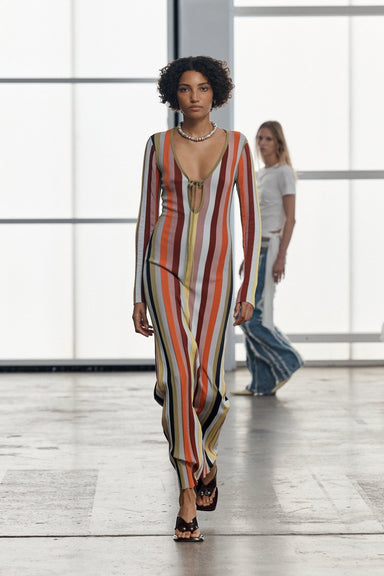 RHYTHM KNIT MAXI DRESS | MIRAGE STRIPE - THIRD FORM