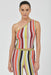 THIRD FORM RHYTHM KNIT ONE SHOULDER TOP | MIRAGE STRIPE