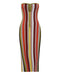 RHYTHM KNIT STRAPLESS MIDI | MIRAGE STRIPE - THIRD FORM