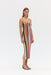 THIRD FORM RHYTHM KNIT STRAPLESS MIDI | MIRAGE STRIPE