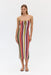 THIRD FORM RHYTHM KNIT STRAPLESS MIDI | MIRAGE STRIPE