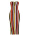 THIRD FORM RHYTHM KNIT STRAPLESS MIDI | MIRAGE STRIPE