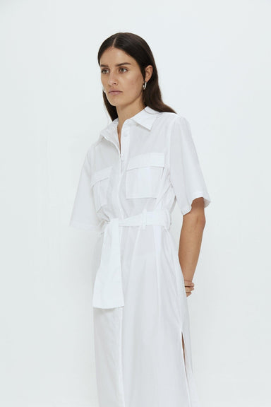 THIRD FORM ROAM MAXI SHIRT DRESS | WHITE