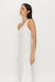 THIRD FORM RUNNING WATER BIAS ONE SHOULDER MAXI | WHITE