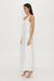 THIRD FORM RUNNING WATER BIAS ONE SHOULDER MAXI | WHITE