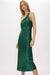 THIRD FORM RUNNING WATER BIAS ONE SHOULDER SLIP | EMERALD