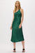 THIRD FORM RUNNING WATER BIAS ONE SHOULDER SLIP | EMERALD