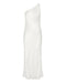 THIRD FORM RUNNING WATER BIAS ONE SHOULDER SLIP | WHITE