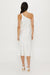 THIRD FORM RUNNING WATER BIAS ONE SHOULDER SLIP | WHITE