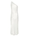 THIRD FORM RUNNING WATER BIAS ONE SHOULDER SLIP | WHITE