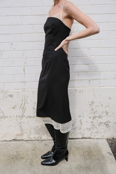 SABLE MIDI DRESS | BLACK - THIRD FORM