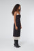 SABLE MIDI DRESS | BLACK - THIRD FORM