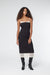 SABLE MIDI DRESS | BLACK - THIRD FORM