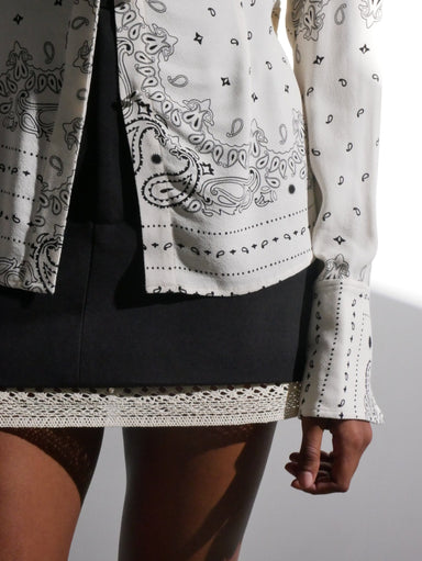 SABLE MINI SKIRT | BLACK - THIRD FORM