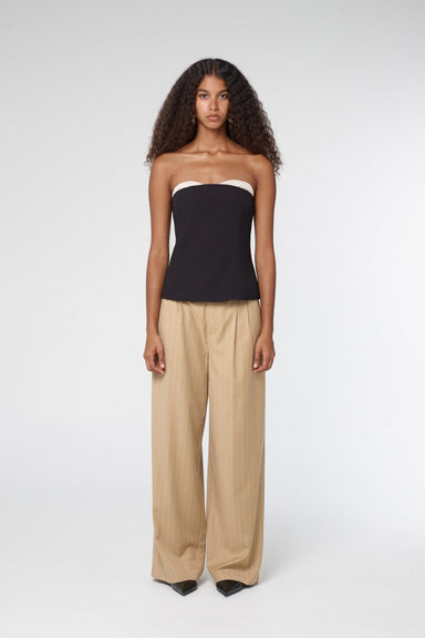 SABLE STRAPLESS BODICE | BLACK - THIRD FORM
