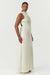 SATIN BIAS COWL BACK MAXI | BUTTERCREAM - THIRD FORM