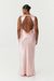 SATIN BIAS COWL BACK MAXI | FAIRY FLOSS - THIRD FORM