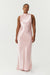 SATIN BIAS COWL BACK MAXI | FAIRY FLOSS - THIRD FORM