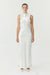 THIRD FORM SATIN BIAS COWL BACK MAXI | POWDER WHITE