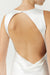 THIRD FORM SATIN BIAS COWL BACK MAXI | POWDER WHITE