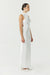 THIRD FORM SATIN BIAS COWL BACK MAXI | POWDER WHITE