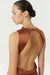 SATIN BIAS COWL BACK MAXI | SPICE - THIRD FORM