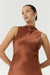 SATIN BIAS COWL BACK MAXI | SPICE - THIRD FORM