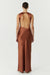 SATIN BIAS COWL BACK MAXI | SPICE - THIRD FORM