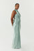 THIRD FORM SATIN BIAS COWL BACK MAXI | WAVE
