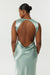 THIRD FORM SATIN BIAS COWL BACK MAXI | WAVE