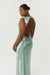 THIRD FORM SATIN BIAS COWL BACK MAXI | WAVE