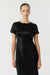 SATIN BIAS MAXI TEE DRESS | BLACK - THIRD FORM