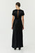 SATIN BIAS MAXI TEE DRESS | BLACK - THIRD FORM