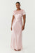 SATIN BIAS MAXI TEE DRESS | FAIRY FLOSS - THIRD FORM