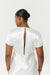 SATIN BIAS MAXI TEE DRESS | POWDER WHITE - THIRD FORM