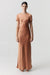 THIRD FORM SATIN BIAS MAXI TEE DRESS | ROSÉ