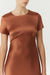 SATIN BIAS MAXI TEE DRESS | SPICE - THIRD FORM
