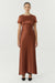 SATIN BIAS MAXI TEE DRESS | SPICE - THIRD FORM