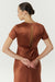 SATIN BIAS MAXI TEE DRESS | SPICE - THIRD FORM