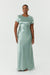 SATIN BIAS MAXI TEE DRESS | WAVE - THIRD FORM