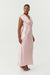 SATIN CROSS OVER GATHER DRESS | FAIRY FLOSS - THIRD FORM