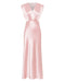 SATIN CROSS OVER GATHER DRESS | FAIRY FLOSS - THIRD FORM