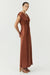 SATIN CROSS OVER GATHER DRESS | SPICE - THIRD FORM