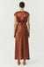 SATIN CROSS OVER GATHER DRESS | SPICE - THIRD FORM